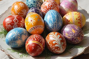 Традиционные пасхальные угощения.