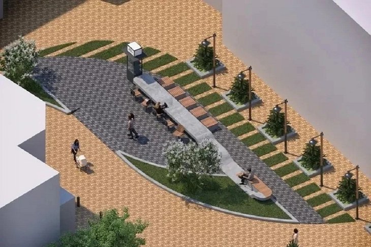 Проект сквера. Фото пресс-службы администрации Иркутска