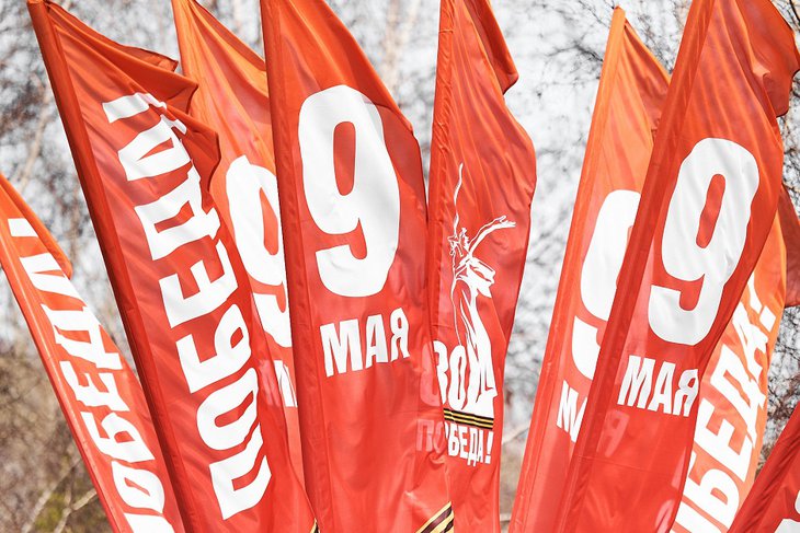 Украшение города к 9 Мая. Фото Маргариты Романовой, IRK.ru