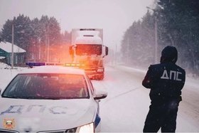 Движение ограничили для автобусов и большегрузов. Фото Госавтоинспекции региона