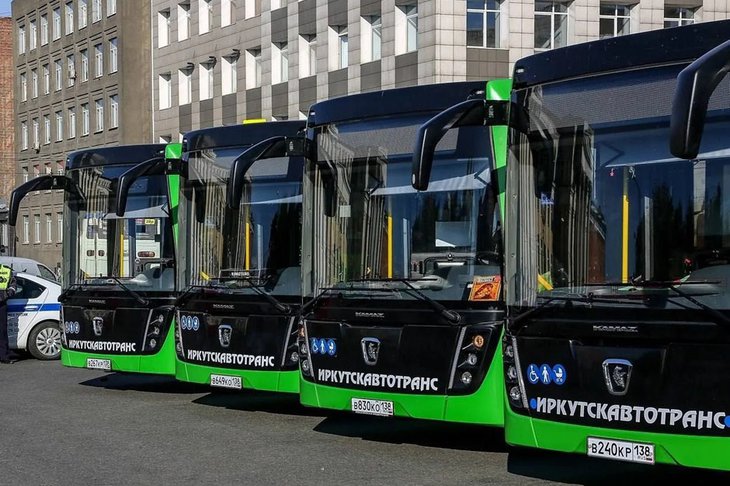 Автобусы. Фото пресс-службы администрации Иркутска