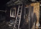 Сгоревший дом. Фото ГУ МЧС России по Иркутской области