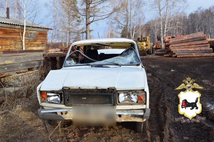 Угнанный автомобиль. Фото пресс-службы ГУ МВД России по Иркутской области