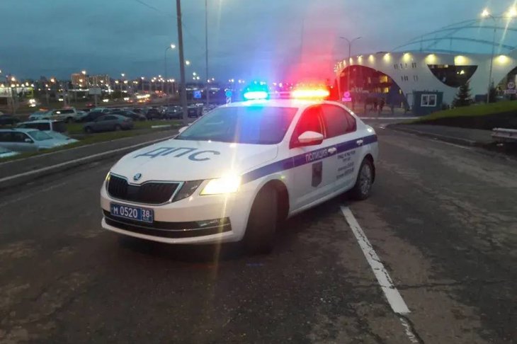Автомобиль ГАИ. Фото пресс-службы Госавтоинспекции Иркутска