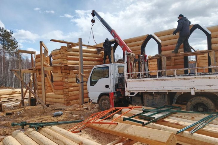 Строительные работы. Фото пресс-службы правительства Иркутской области