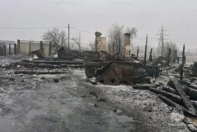 Последствия пожара. Фото пресс-службы ГУ МЧС России по Иркутской области