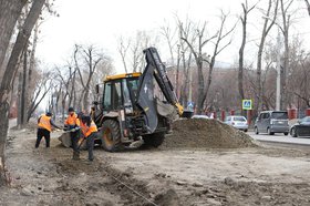 Ремонт дороги. Фото пресс-службы администрации Иркутска
