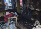 Квартира после пожара. Фото пресс-службы ГУ МЧС России по Иркутской области