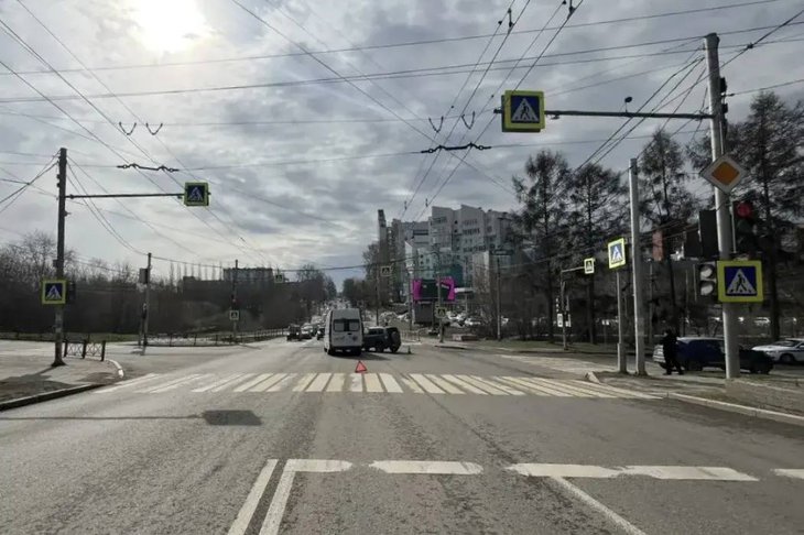 Место ДТП. Фото пресс-службы ГУ МВД России по Иркутской области