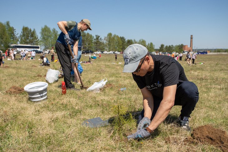 Акция по высадке деревьев. Фото предоставлено организаторами