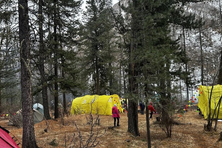 Лагерь в горах. Фото СУ СК России по Республике Бурятия