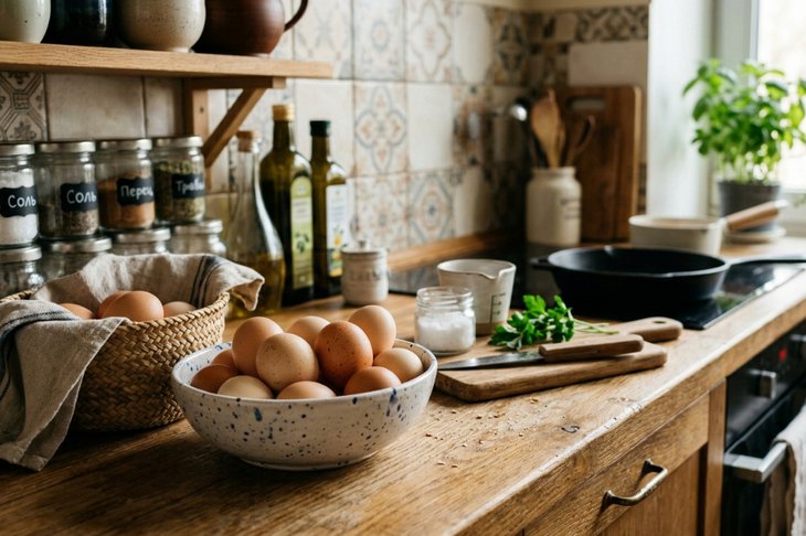 Кухня. Изображение сгенерировано нейросетью Nano Banana Pro