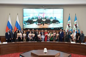Телемост. Фото пресс-службы правительства Иркутской области