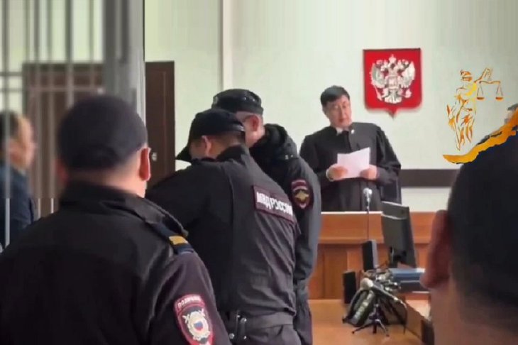 Глава Усть-Ордынского на суде. Фото объединенной пресс-службы судов общей юрисдикции Иркутской области