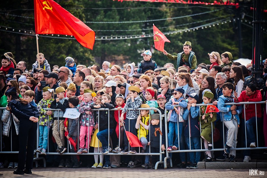 Иркутяне на Параде Победы. Фото: Маргарита Романова, IRK.ru