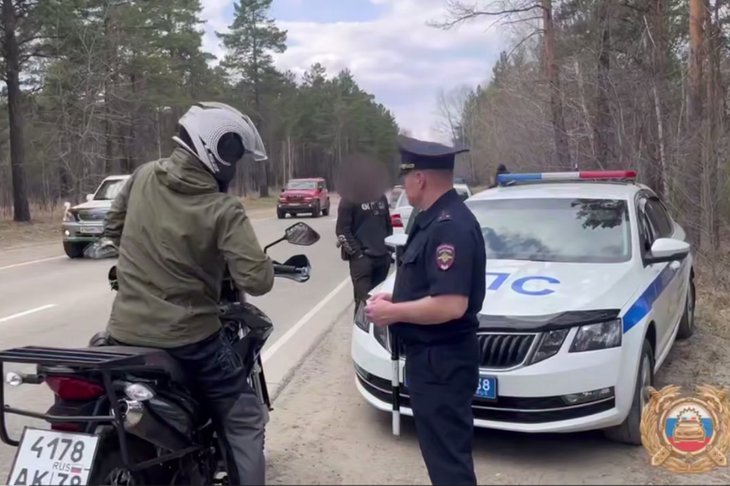 Патруль. Скриншот из видео пресс-службы Госавтоинспекции Ангарска
