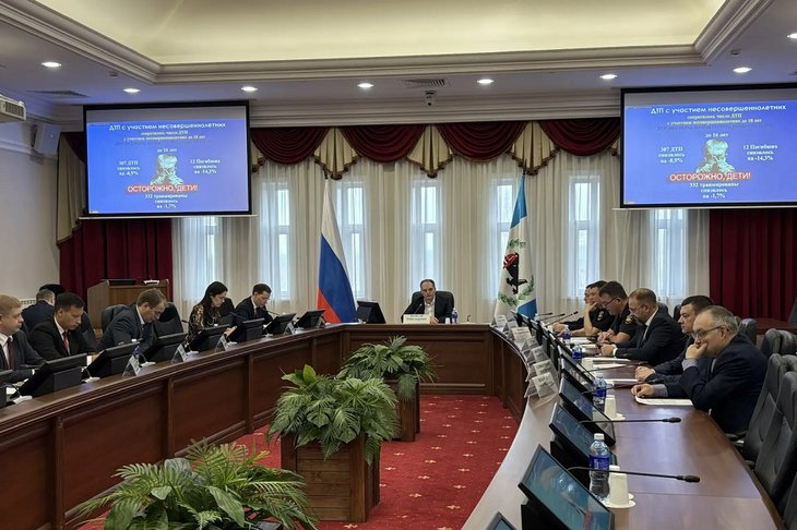 Совещание. Фото пресс-службы правительства Иркутской области