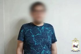 Задержанный. Скриншот видео пресс-службы ГУ МВД России по Иркутской области