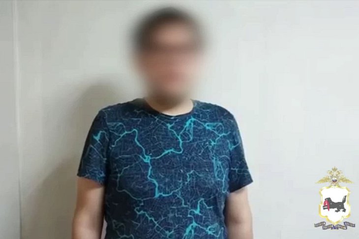 Задержанный. Скриншот видео пресс-службы ГУ МВД России по Иркутской области