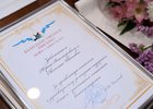 Благодарственное письмо. Фото пресс-службы администрации Иркутска
