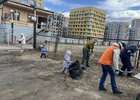 Уборка территории. Фото пресс-службы администрации Иркутска