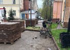 Работы в сквере имени Ю. А. Ножикова. Фото IRK.ru