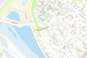 Место ремонта. Схема сделана в Яндекс. Конструктор карт