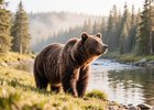 Медведь. Изображение сгенерировано с помощью нейросети GigaChat