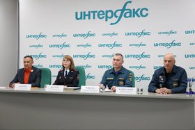 Пресс-конференция. Фото пресс-службы ГУ МВД по Иркутской области
