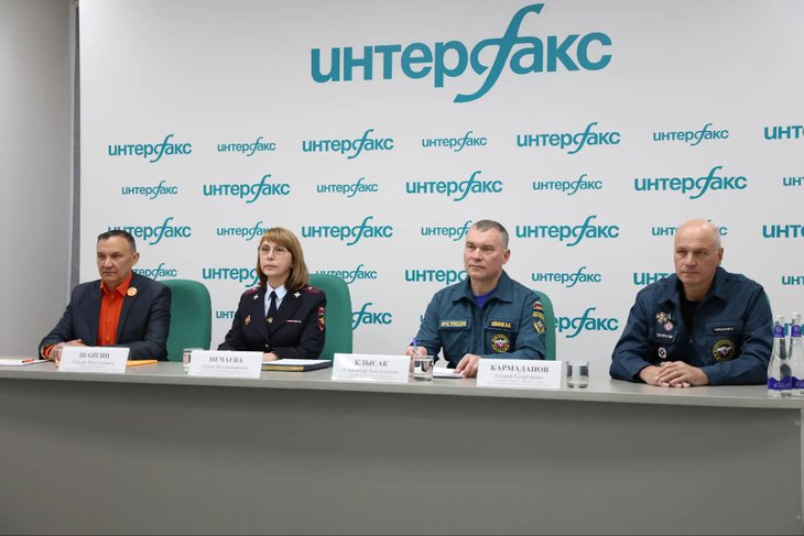 Пресс-конференция. Фото пресс-службы ГУ МВД по Иркутской области