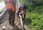 Ремонт тротуара. Фото пресс-службы администрации Иркутска