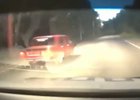 Погоня за автомобилем. Скриншот видео ГУ МВД России по Иркутской области