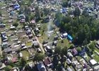 Дрон зафиксировал дым в садоводстве. Скриншот видео пресс-службы ГУ МЧС России по Иркутской области