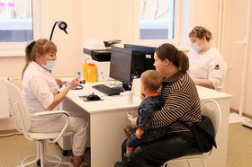 Прием педиатра. Фото пресс-службы правительства Иркутской области