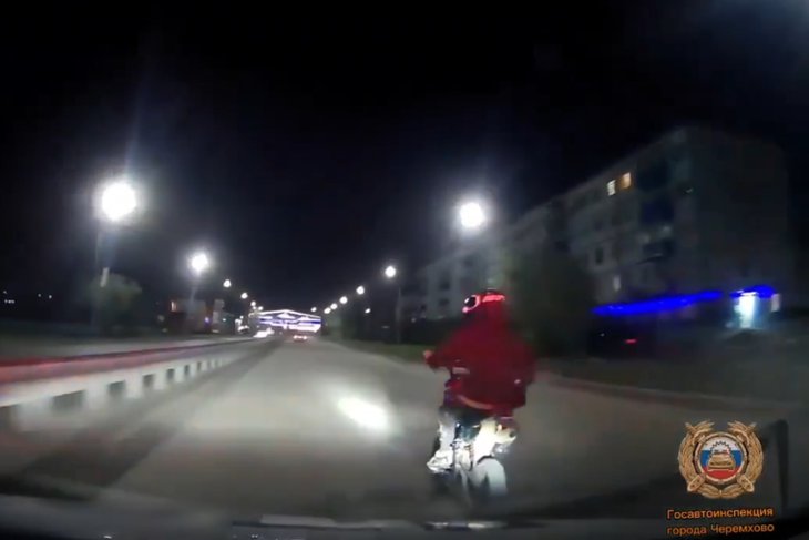 Погоня. Скриншот видео Госавтоинспекции Черемхово