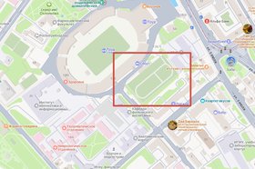 Малое поле ДС «Труд». Скриншот с сайта Яндекс.Карты