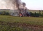 Упавший самолет. Скриншот видео из телеграм-канала «Сводка38»