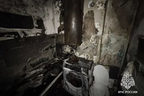 Последствия пожара. Фото ГУ МЧС России по Иркутской области