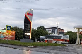 Заправка сети БРК без бензина. Фото Никиты Грабовецкого, IRK.ru