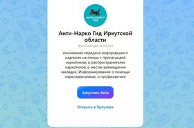 Страница бота. Фото пресс-службы администрации Иркутска