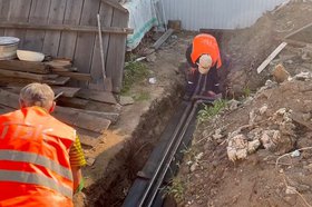 Ремонт сетей. Фото пресс-службы правительства Иркутской области