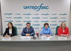 Пресс-конференция. Фото пресс-службы правительства Иркутской области