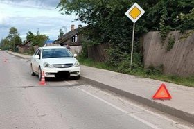 Место ДТП. Фото пресс-службы Госавтоинспекции Иркутской области