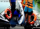 Спасение сапбордисток. Скриншот из видео ГУ МЧС России по Иркутской области