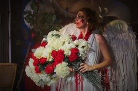 Актриса Евгения Гайдукова, исполнившая главную роль в постановке. Фото Маргариты Романовой, IRK.ru