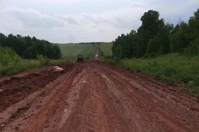 Дорога в Осинском районе. Фото Госавтоинспекции Иркутской области