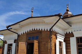Синагога в «Тальцах». Скриншот видео из соцсетей Игоря Кобзева