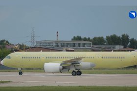 Самолет МС-21. Скриншот видео иркутского авиазавода