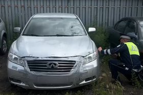 Автомобиль, участвовавший в ДТП. Скриншот видео пресс-службы ГУ МВД России по Иркутской области