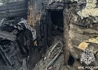 Сгоревший дом. Фото пресс-службы ГУ МЧС России по Иркутской области